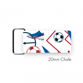 Chafe, 3/4" (20mm)  with PVC SS Loop Printed Football RWB