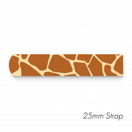 Strap, 1" x 20" (25 x 500mm)  Printed Giraffe