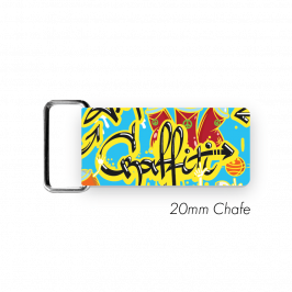 Chafe, 3/4" (20mm)  with PVC SS Loop Printed Graffiti