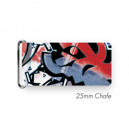 Chafe, 1" (25mm) with PVC SS Loop Printed Graffiti Old