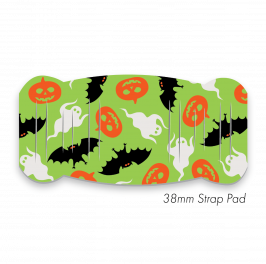 Pad L to fit 38mm Strap Printed Halloween Green