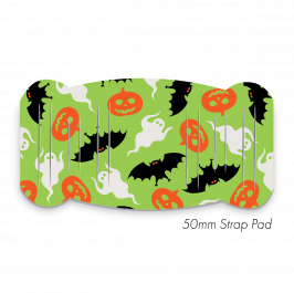 Pad XL to fit 50mm Strap Printed Halloween Green