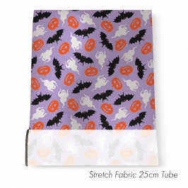 Stretch Fabric Halloween Lilac, 25cm x 1.4m