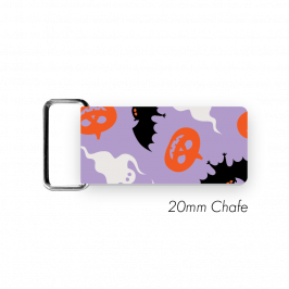 Chafe, 3/4" (20mm)  with PVC SS Loop Printed Halloween Lilac