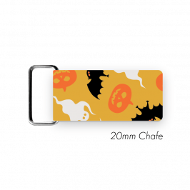Chafe, 3/4" (20mm)  with PVC SS Loop Printed Halloween Orange