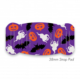 Pad L to fit 38mm Strap Printed Halloween Purple