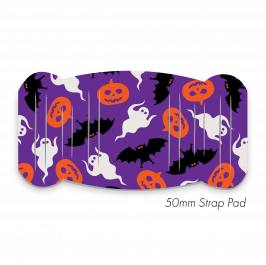 Pad XL to fit 50mm Strap Printed Halloween Purple