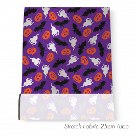 Stretch Fabric Halloween Purple, 25cm x 1.4m