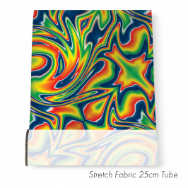 Stretch Fabric Hurricane Multicolour, 25cm x 1.4m