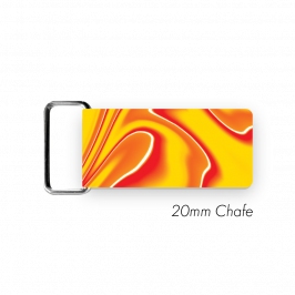 Chafe, 3/4" (20mm)  with PVC SS Loop Printed Hurricane Orange