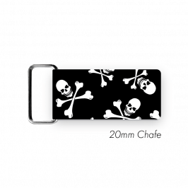 Chafe, 3/4" (20mm)  with PVC SS Loop Printed Jolly Roger