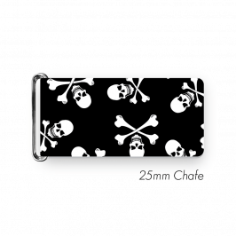 Chafe, 1" (25mm) with PVC SS Loop Printed Jolly Roger