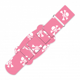 Strap Kit, Printed Jolly Roger Pink No Lines
