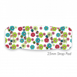 Pad M to fit 25mm Strap Printed Ladybird Flowers