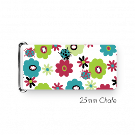 Chafe, 1" (25mm) with PVC SS Loop Printed LadyBird Flowers