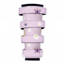 Polyester Fabric (Fire Retardant), Butterflies Lilac, 1x1.4m