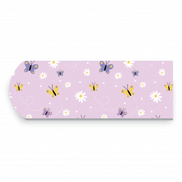 Strap, Printed Butterflies Lilac