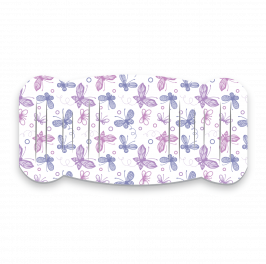 Pad, Printed Butterflies Lilac & Pink