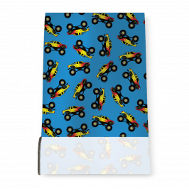 Stretch Fabric, Monster Truck Blue