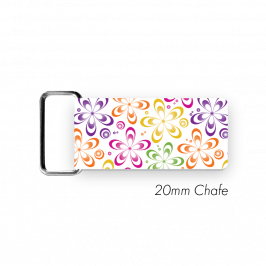 Chafe, 3/4" (20mm)  with PVC SS Loop Printed Multi Flowers