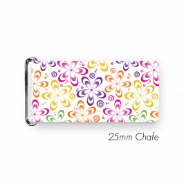 Chafe, 1" (25mm) with PVC SS Loop Printed Multi Flowers