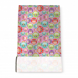 Stretch Fabric, Owls Pink