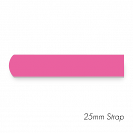 Strap, 1" x 20" (25 x 500mm)  Printed Pink