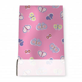 Stretch Fabric, Pink Butterfly