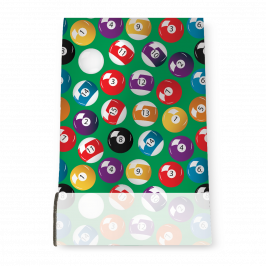 Stretch Fabric, Pool Balls Green