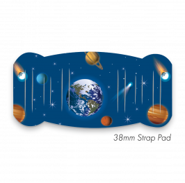 Pad L to fit 38mm Strap Printed Planets Blue