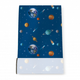 Stretch Fabric, Planets Blue