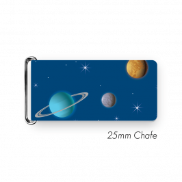 Chafe, 1" (25mm) with PVC SS Loop Printed Planets Blue