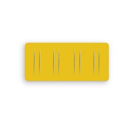 Pad S to fit 20mm Strap Yellow PVC x1