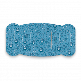 Pad, Printed Raindrops Blue