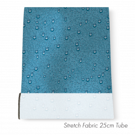 Stretch Fabric Raindrops Blue, 25cm x 1.4m