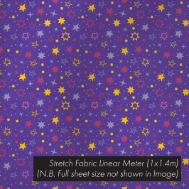 Stretch Fabric Stars, 1.4 x 1m
