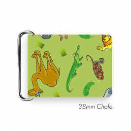 Chafe, 1.5" (38mm) with PVC SS Loop Printed Safari Green