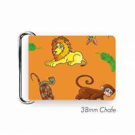 Chafe, 1.5" (38mm) with PVC SS Loop Printed Safari Orange