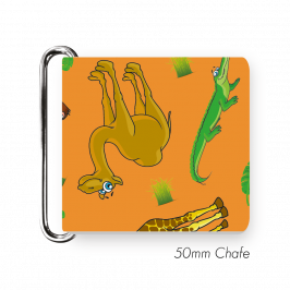 Chafe, 2" (50mm)  with PVC SS Loop Printed Safari Orange