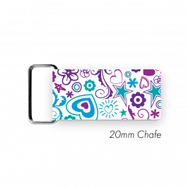 Chafe, 3/4" (20mm)  with PVC SS Loop Printed Stars & Hearts