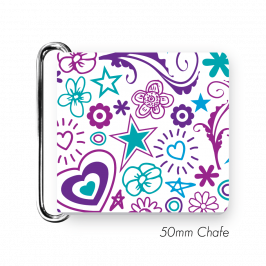 Chafe, 2" (50mm)  with PVC SS Loop Printed Stars & Hearts