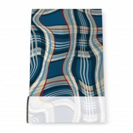 Stretch Fabric, Scottish Blue
