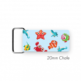 Chafe, 3/4" (20mm)  with PVC SS Loop Printed Sea Creatures B