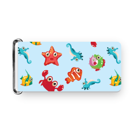 Chafe, Printed Sea Creatures Blue