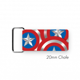 Chafe, 3/4" (20mm)  with PVC SS Loop Printed Shield USA