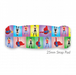 Pad M to fit 25mm Strap printed Superheroes Women