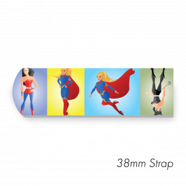 Strap 1.5" x 20" (38 x 500mm) Printed Superheroes Women