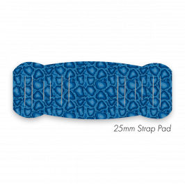 Pad M to fit 25mm Strap Printed Snakeskin Blue