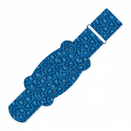 Strap Kit, Printed Snakeskin Blue