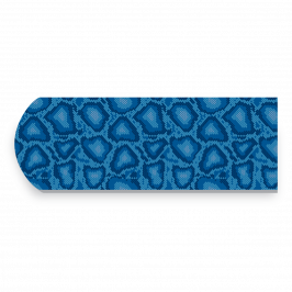 Strap, Printed Snakeskin Blue